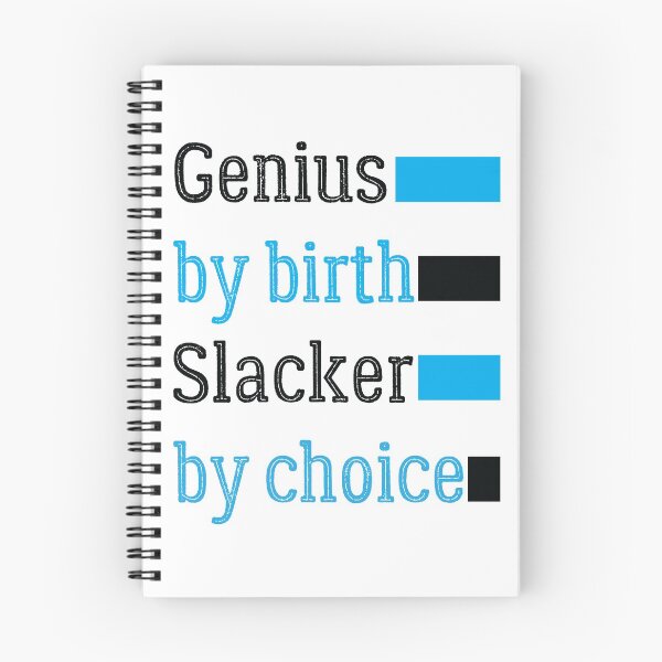 Item preview, Genius by Birth Slacker by Choice - Birthday Gift for Family Members designed and sold by OMCreative.