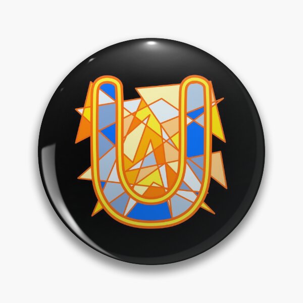 Item preview, Letter U - Orange and Blue designed and sold by artfulnotebook.