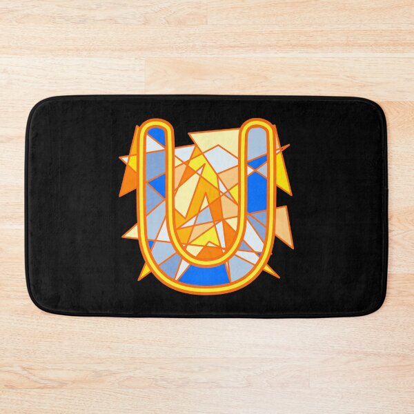 Item preview, Letter U - Orange and Blue designed and sold by artfulnotebook.