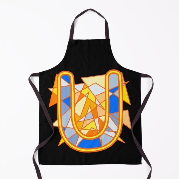 Item preview, Letter U - Orange and Blue designed and sold by artfulnotebook.