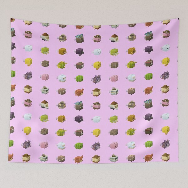 Item preview, Cubimal pattern - Pink designed and sold by birdo-art.