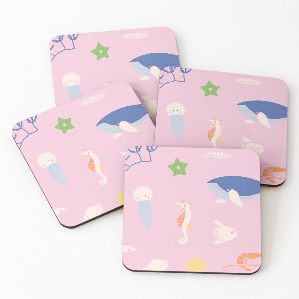 Item preview, Nautical Pink Summer Pattern designed and sold by newburyboutique.
