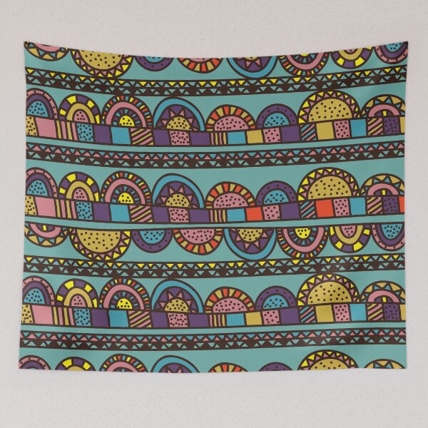 Item preview, Multi-Pattern Afri-Aztec Fabrics Boho Aesthetics [#129] designed and sold by AfriStyleUK.