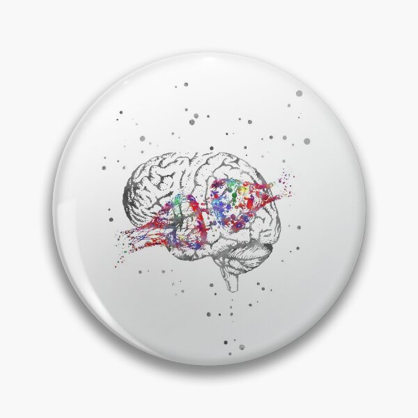 Item preview, Synapse receptor and brain designed and sold by Rosaliartbook.