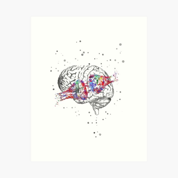 Item preview, Synapse receptor and brain designed and sold by Rosaliartbook.
