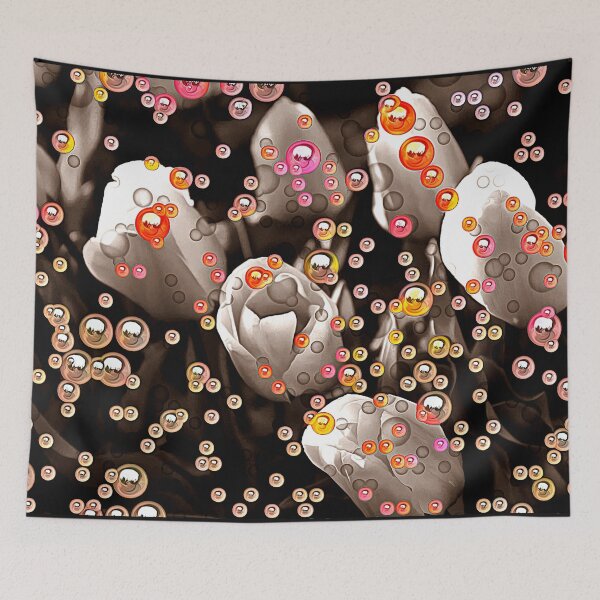 Item preview, Bubbly Orange and Gold Tulips designed and sold by SeaChangeDesign.