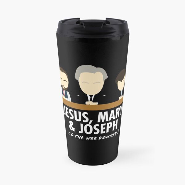 Jesus, Mary, Joseph & the Wee Donkey Travel Mug