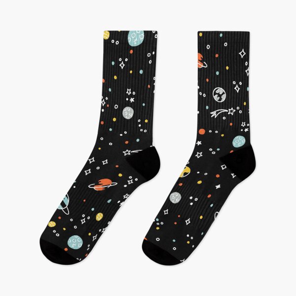 Item preview, Doodle Space Pattern - Black designed and sold by latheandquill.