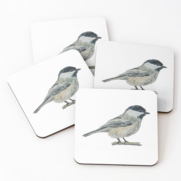 Item preview, Black Capped Chickadee Watercolor designed and sold by WeAre2Friends.
