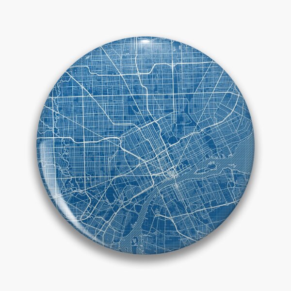 Item preview, Detroit City Map of Michigan, USA - Blueprint designed and sold by deMAP.