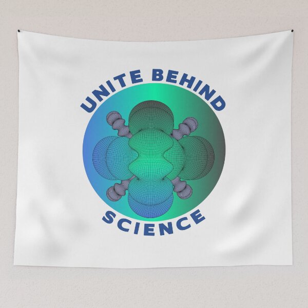 Item preview, Unite behind science, physics, chemistry, mathematics - science united. designed and sold by Bodino.