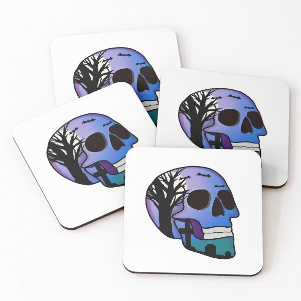 Item preview, Spooky skull head designed and sold by scrambledpegs.