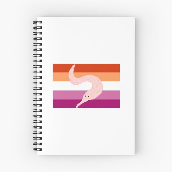 Item preview, lesbian flag worm designed and sold by catgirlcarlee.