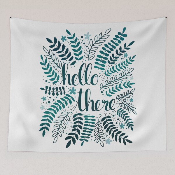 Item preview, Hello There - Teal designed and sold by monitdesign.