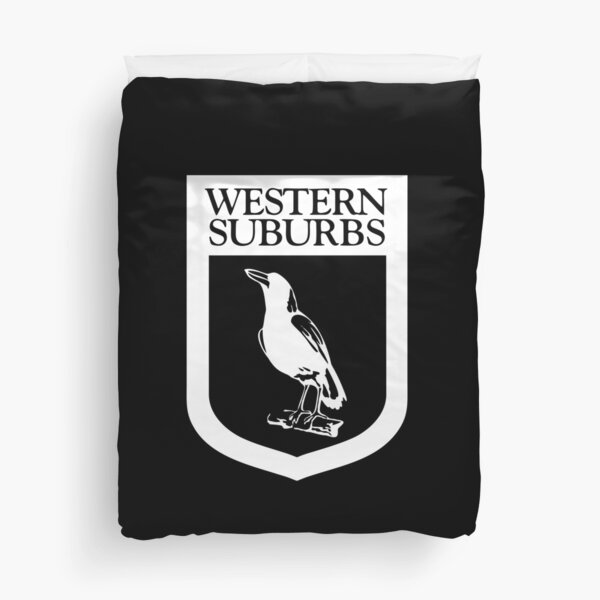Western Suburbs Magpies Duvet Cover