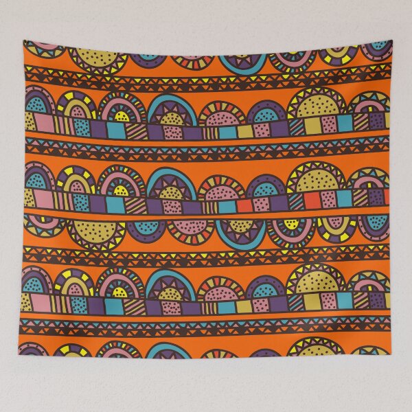 Item preview, Multi-Pattern Afri-Aztec Fabrics Boho Aesthetics [#132] designed and sold by AfriStyleUK.