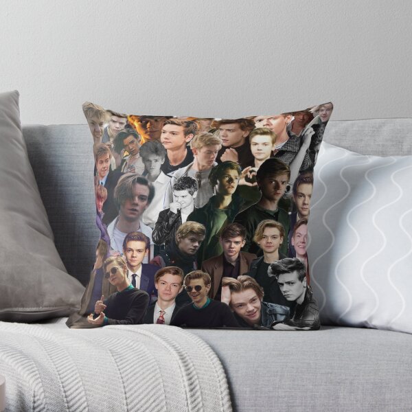 Collage de Thomas Brodie-Sangster Coussin