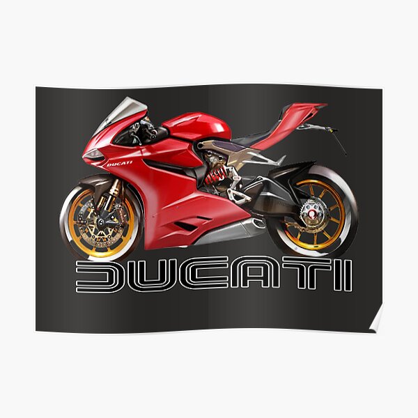 Ducati 1199 Panigale Moto Poster