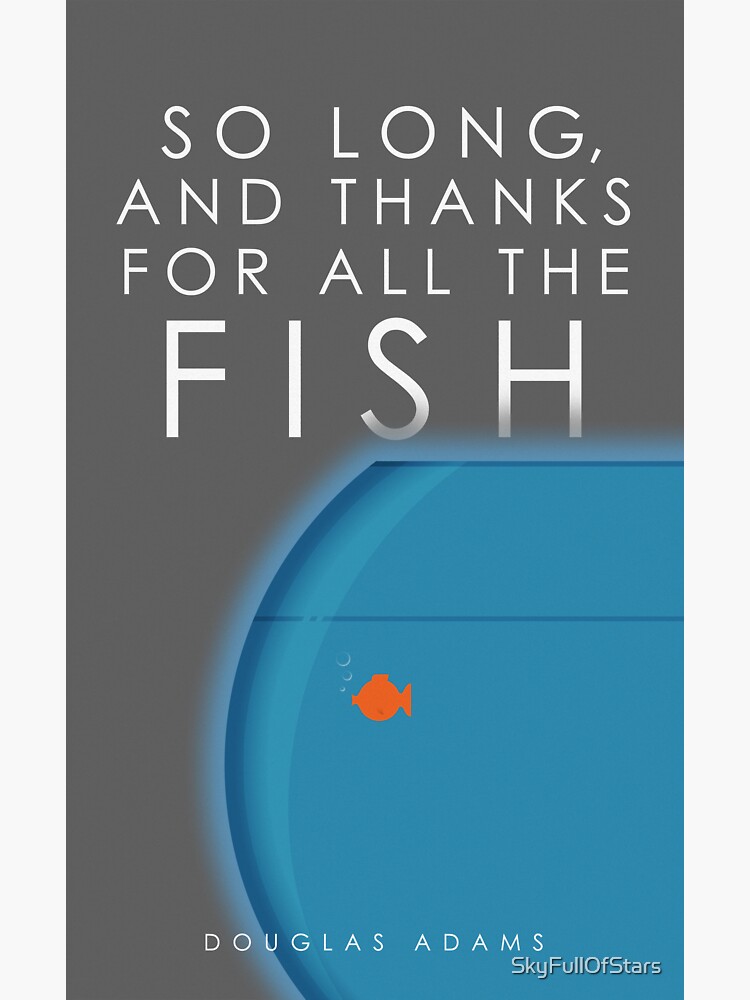 Home Decor So Long And Thanks For All The Fish Vinyl Decal Sticker Douglas Adams Hitchhiker Home Garden Marketplatforms Com