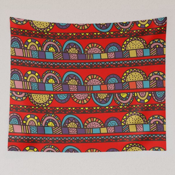 Item preview, Multi-Pattern Afri-Aztec Fabrics Boho Aesthetics [#133] designed and sold by AfriStyleUK.