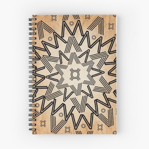 Item preview, Orange Parchment Paper Spikes Mandala  designed and sold by Designs By YL.