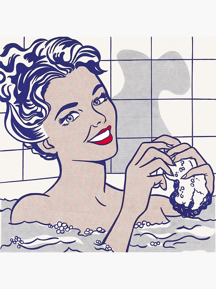 Discover Woman in Bath, by Roy Lichtenstein Canvas