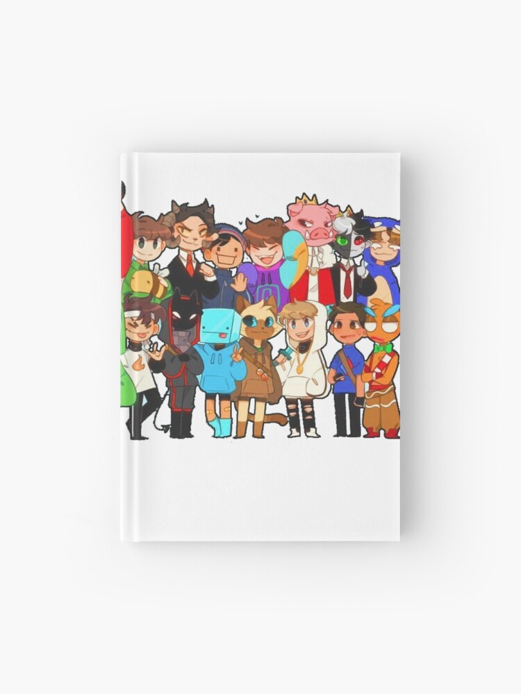 Dream Smp All Members Hardcover Journal For Sale By Zoro33 Redbubble