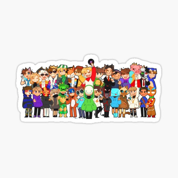 Dream SMP Stickers | 100pcs Cartoon Anime Dream SMP Stickers for Tags Crafts Win