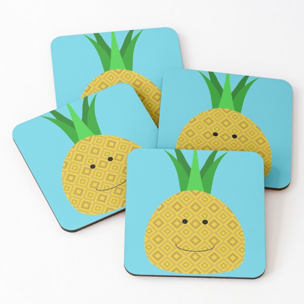 Item preview, cute pineapple round friend designed and sold by peachypanda.
