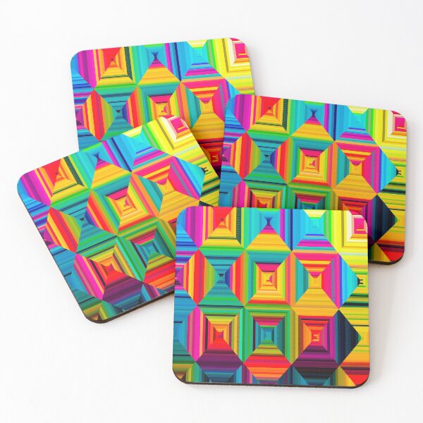 Item preview, Abstract cube patterns  designed and sold by Monkey204.