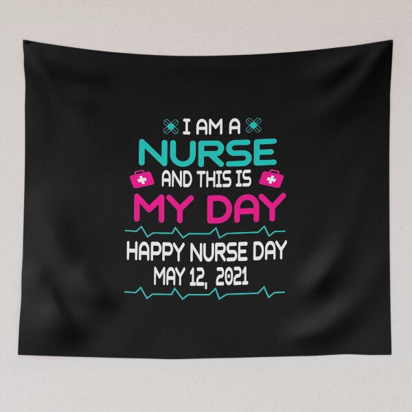 Item preview, national nurses day 2021 funny happy nurses day, hospital, national student nurses day   designed and sold by AMZBlacKStore.