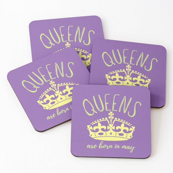 Item preview, Queens are born in may  designed and sold by DesignsVault.