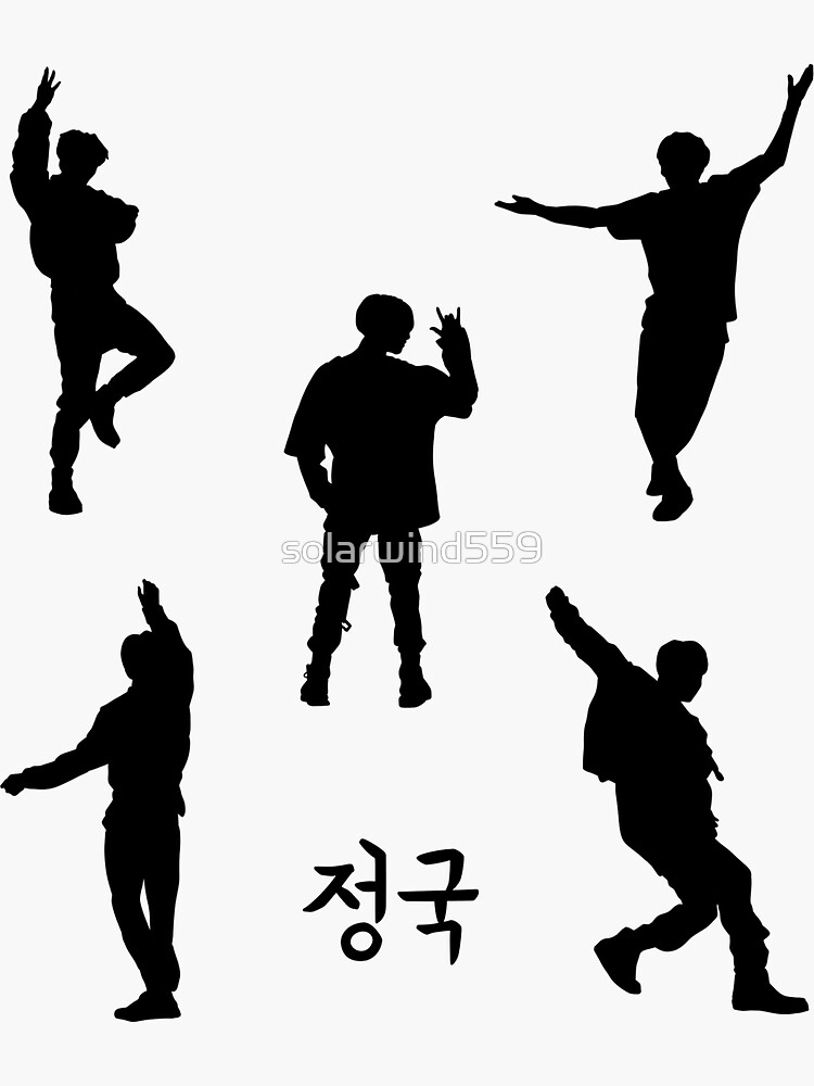 BTS Jungkook dance silhouettes | Sticker