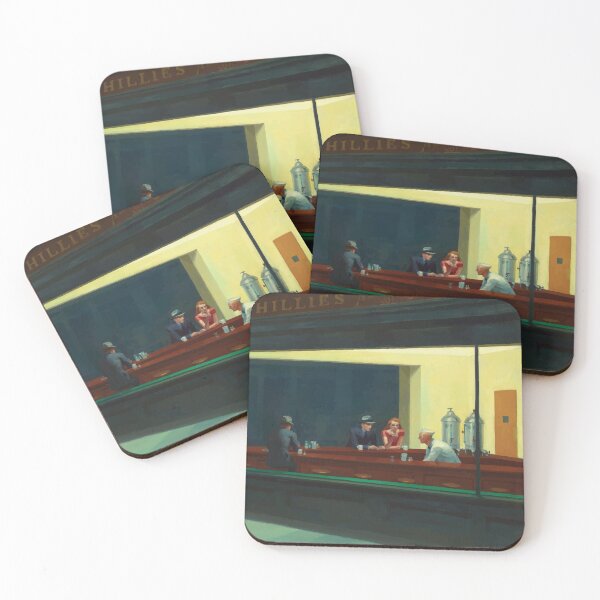 Item preview, Nighthawks, Edward Hopper, Night Owl, Pintura clásica designed and sold by Vintage-Artwork.