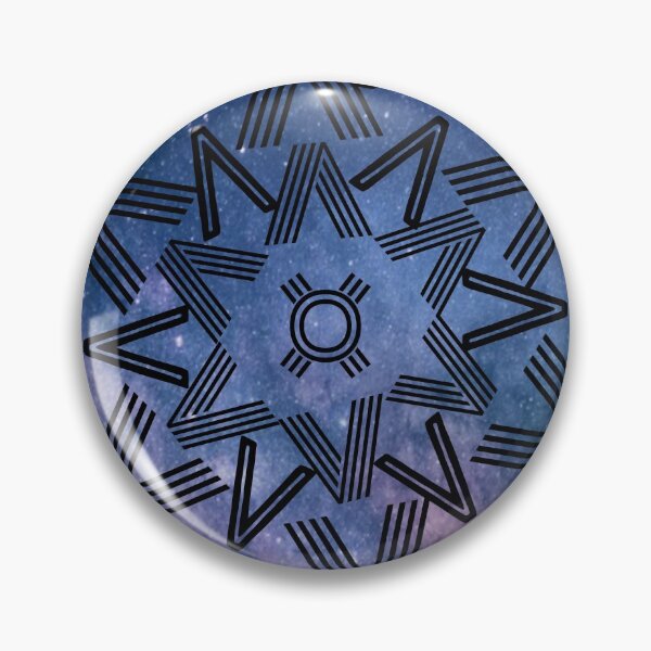 Item preview, Spikes Mandala Blue Cosmo designed and sold by Designs By YL.
