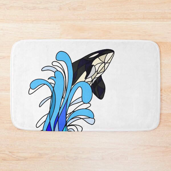 Item preview, Stained glass orca designed and sold by BessieMoo.