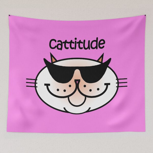 Item preview, CATTITUDE 2 - Flame Point designed and sold by RawSunArt.