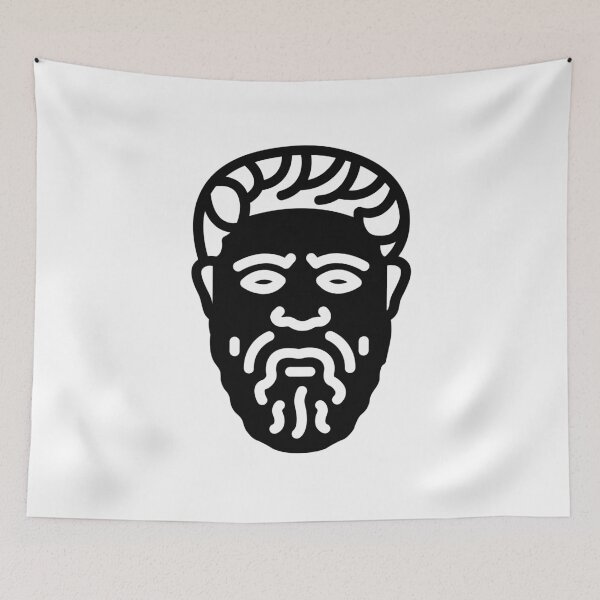 Item preview, Simple black icon of Ancient greek philosopher Socrates  designed and sold by FCEalin.
