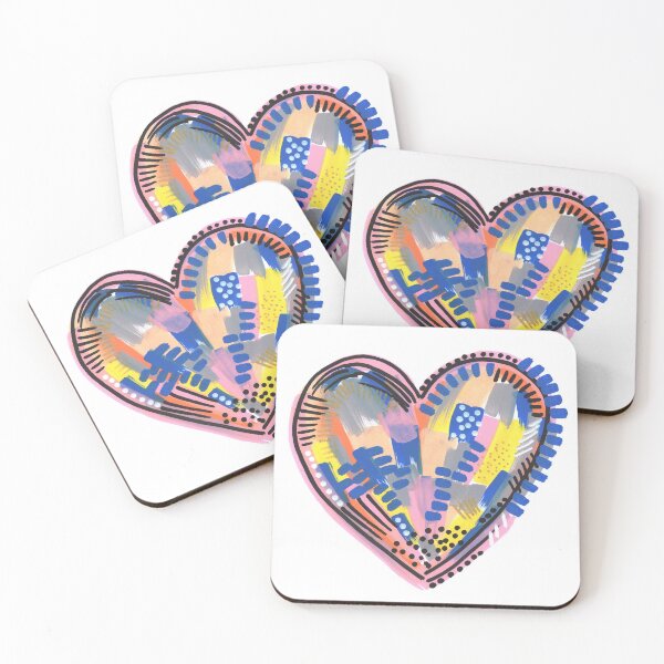 Item preview, Lines and Colors Heart designed and sold by LauraKozdra.