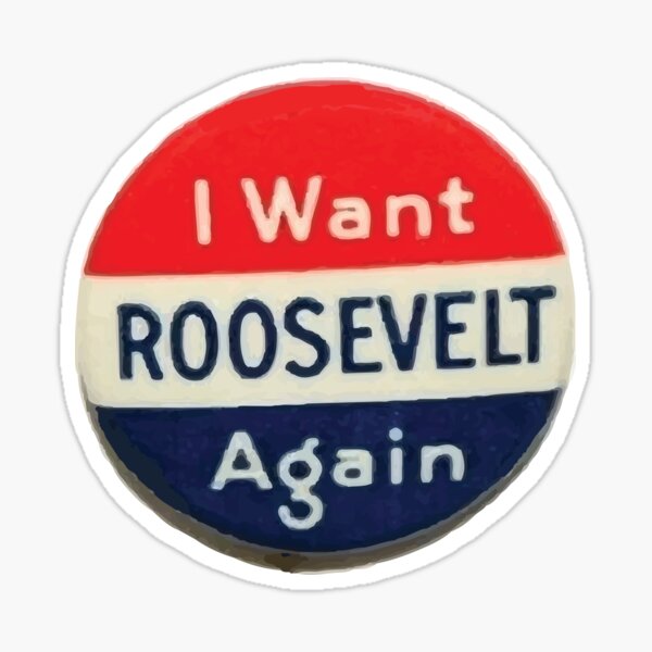 Item preview, I Want Roosevelt Again, Vintage Campaign Button designed and sold by Vintage-Artwork.