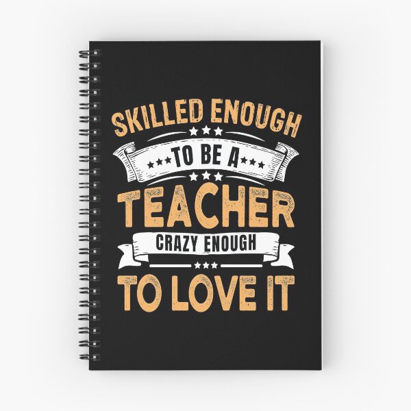 Item preview, skilled enough to be a teacher crazy enough to love it , funny Tracher lover gift designed and sold by Theobsessed01.