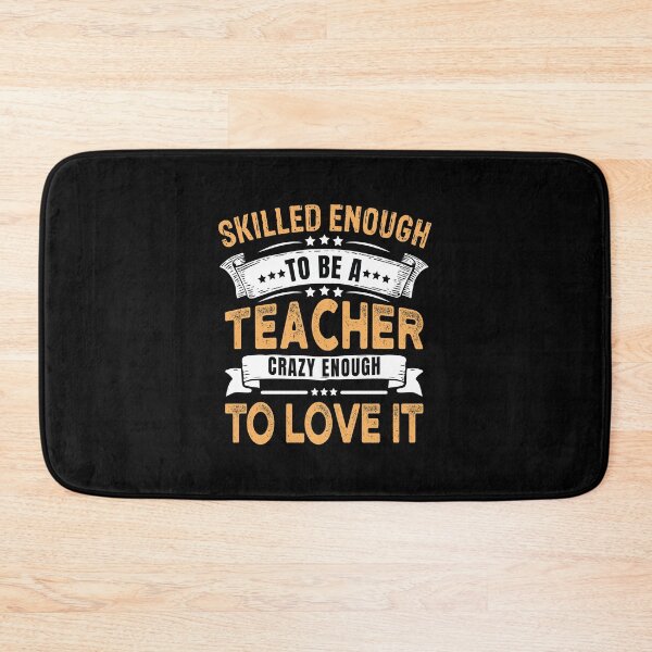 Item preview, skilled enough to be a teacher crazy enough to love it , funny Tracher lover gift designed and sold by Theobsessed01.
