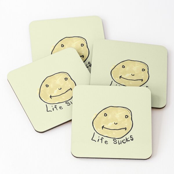 Item preview, Life Sucks Smiley Face designed and sold by itsbellabell.