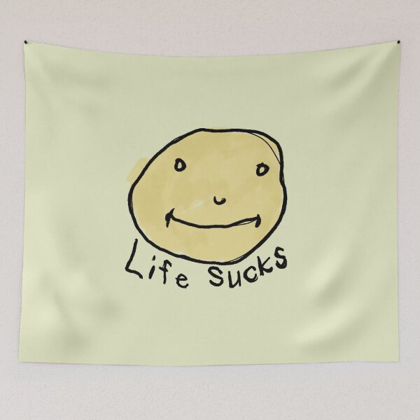 Item preview, Life Sucks Smiley Face designed and sold by itsbellabell.
