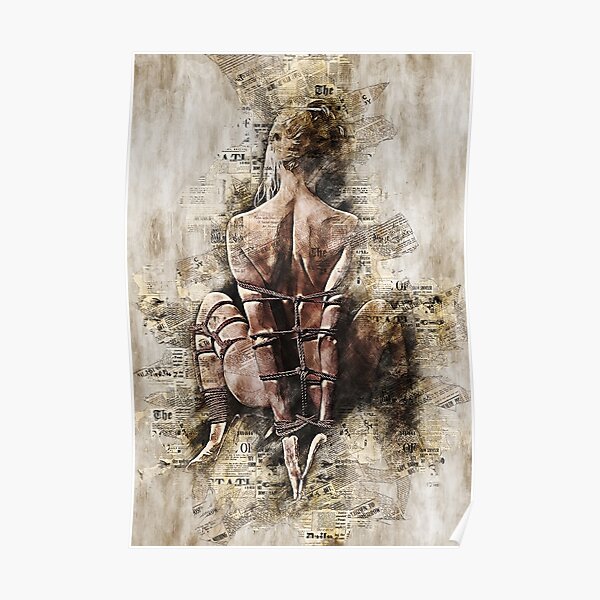 Shibari wall art #1 Poster