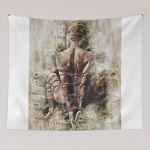 Item preview, Shibari wall art #1 designed and sold by Studio13lights.
