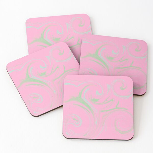 Item preview, Aesthetic Pastel Marbling, Abstract #1: Dessert Swirls (Strawberry Cakepop Pink) designed and sold by Cosmic-Ferret.