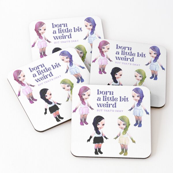 Item preview, Cute Weird Anime Girl Sticker Pack (buy medium or large sticker pack) designed and sold by StormyMuse.