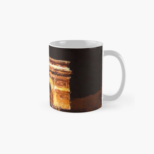 Arch of Triumph, Paris, Las Vegas at night - painterly Classic Mug