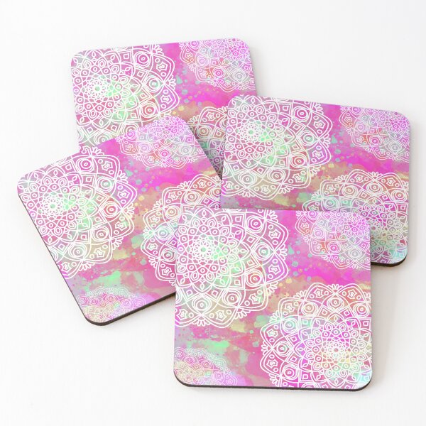 Item preview, Pink Watercolor Mandalas designed and sold by Julie Erin Designs.